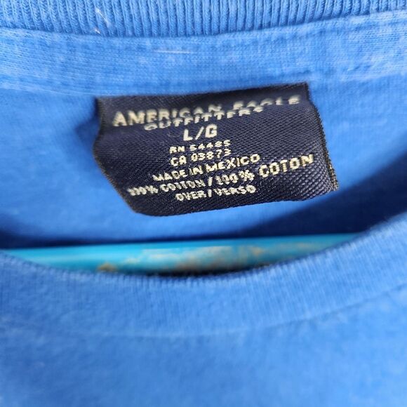 American Eagle Vintage 90s Mens Single Stitch Short Sleeve Crewneck Tee Large - Picture 3 of 7